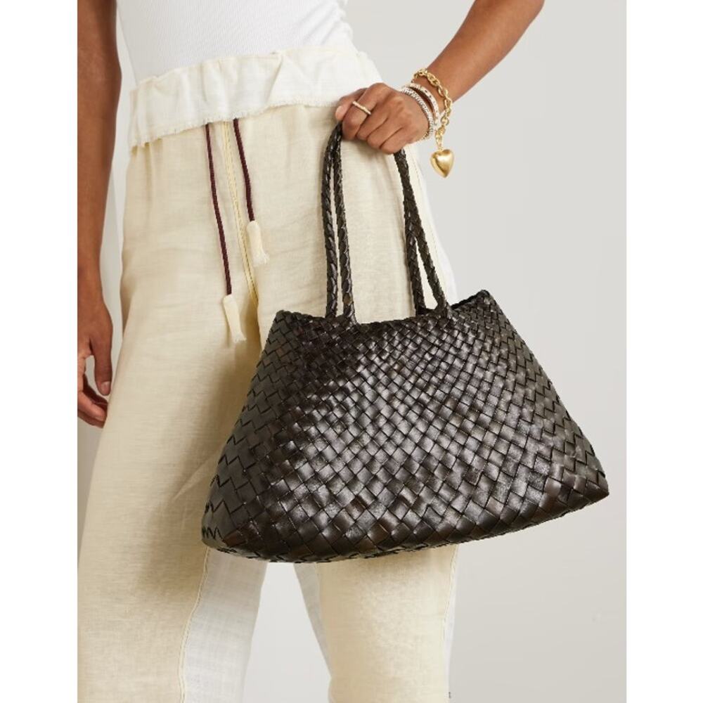 Dragon Diffusion Santa Croce Big Dark Brown Suede Bag